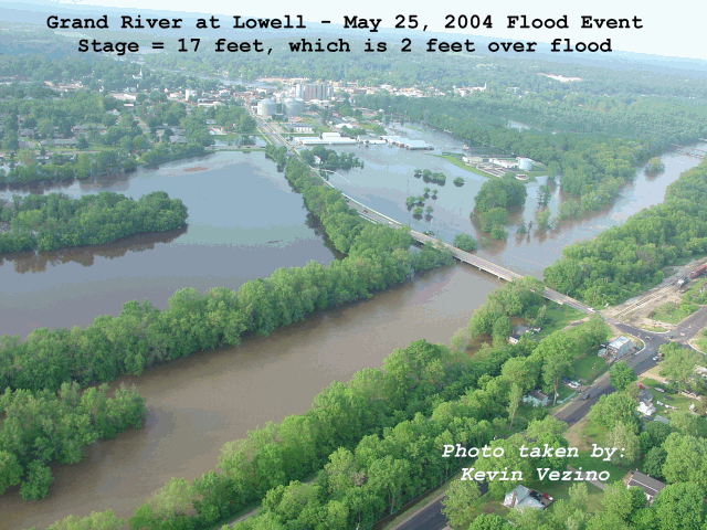 Grand River Flood Map Comparing The 2013 And 2018 Lowell Floods - Lowell's First Look