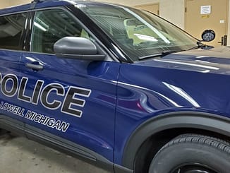 Lowell Police Department Hybrid vehicle