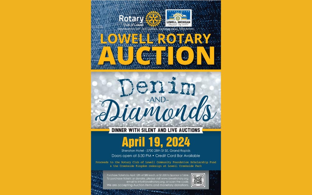 Lowell Rotary "Denim and Diamonds" Auction Scheduled for April Lowell