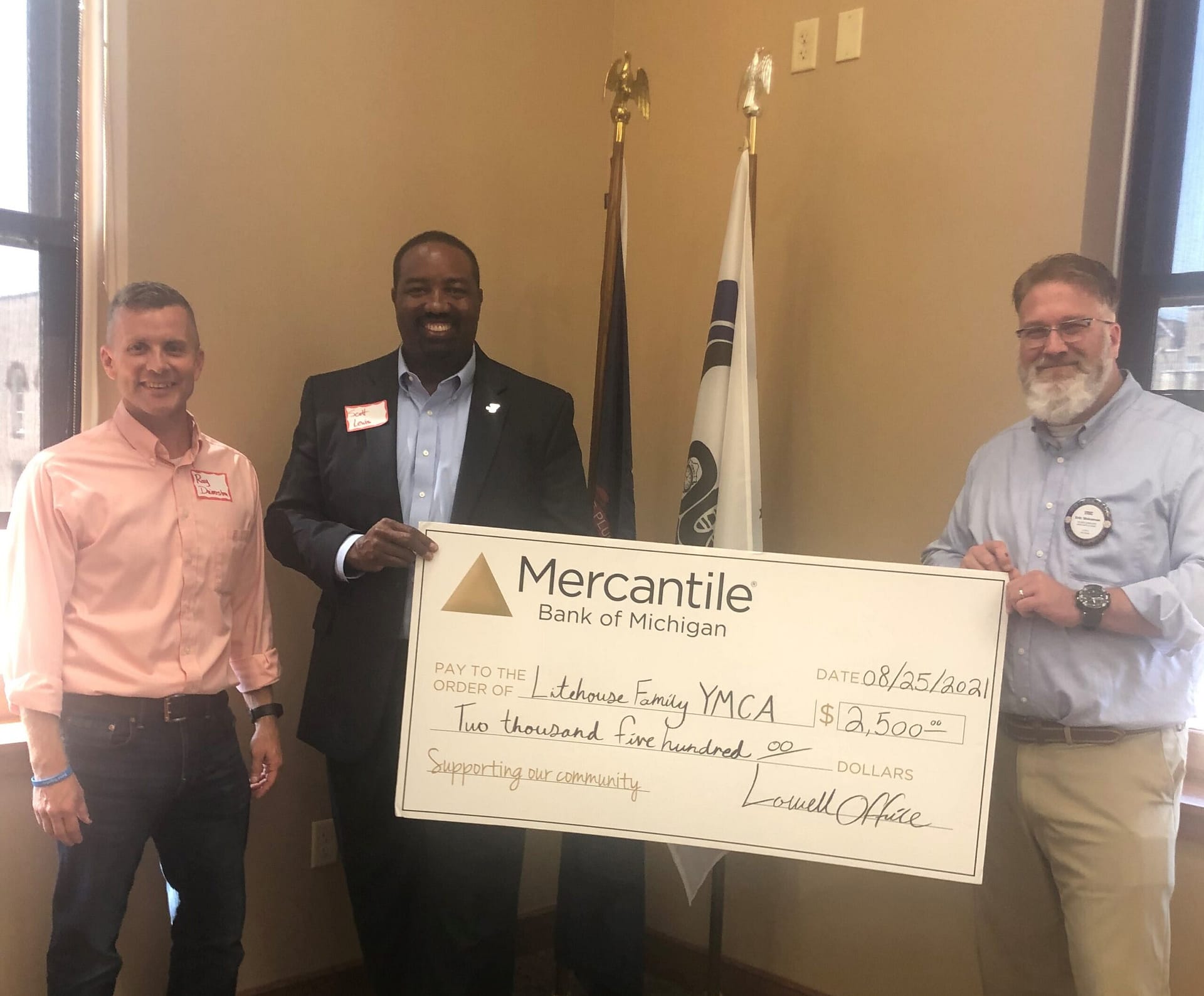 Press Release Mercantile Bank announces donation to Lowell YMCA Lowell's First Look