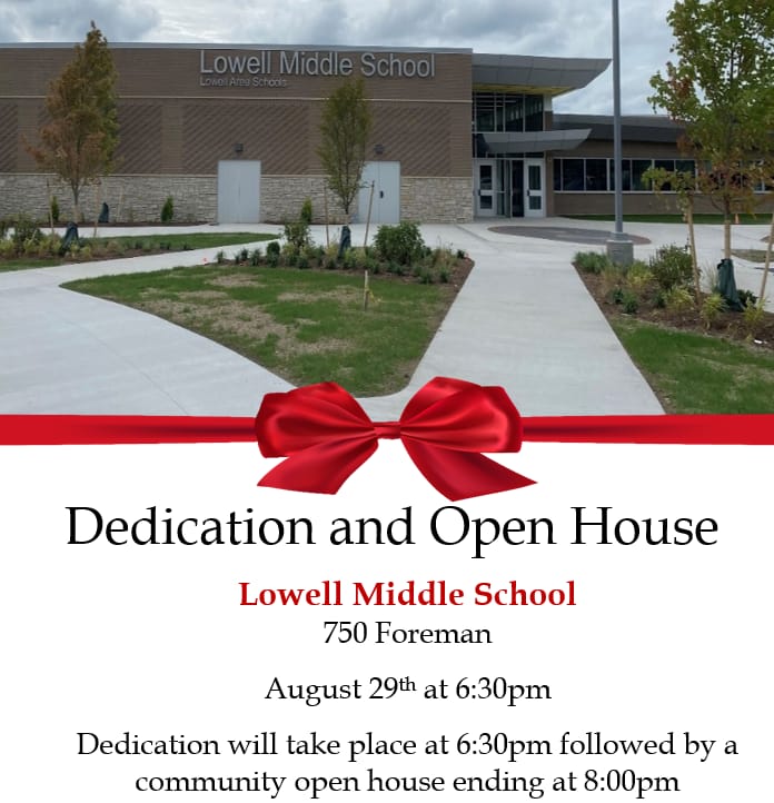 Lowell Middle School Dedication Lowell's First Look